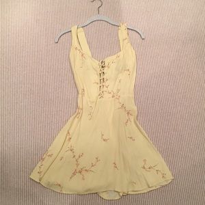 Floral, yellow, size 0 petite reformation dress